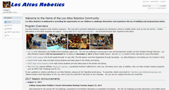 Desktop Screenshot of losaltosrobotics.org