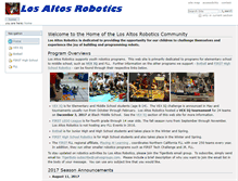Tablet Screenshot of losaltosrobotics.org